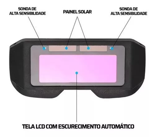 Óculos de Solda c/ Escurecimento Automático
