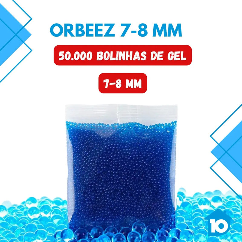 Bolinhas Gel para arminha de gel 50.000 unidades