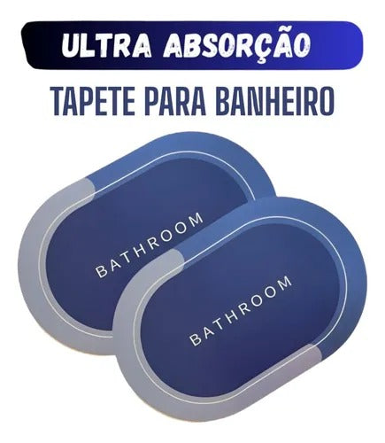 Tapete Ultra Absorvente De Banheiro - 2 Uni